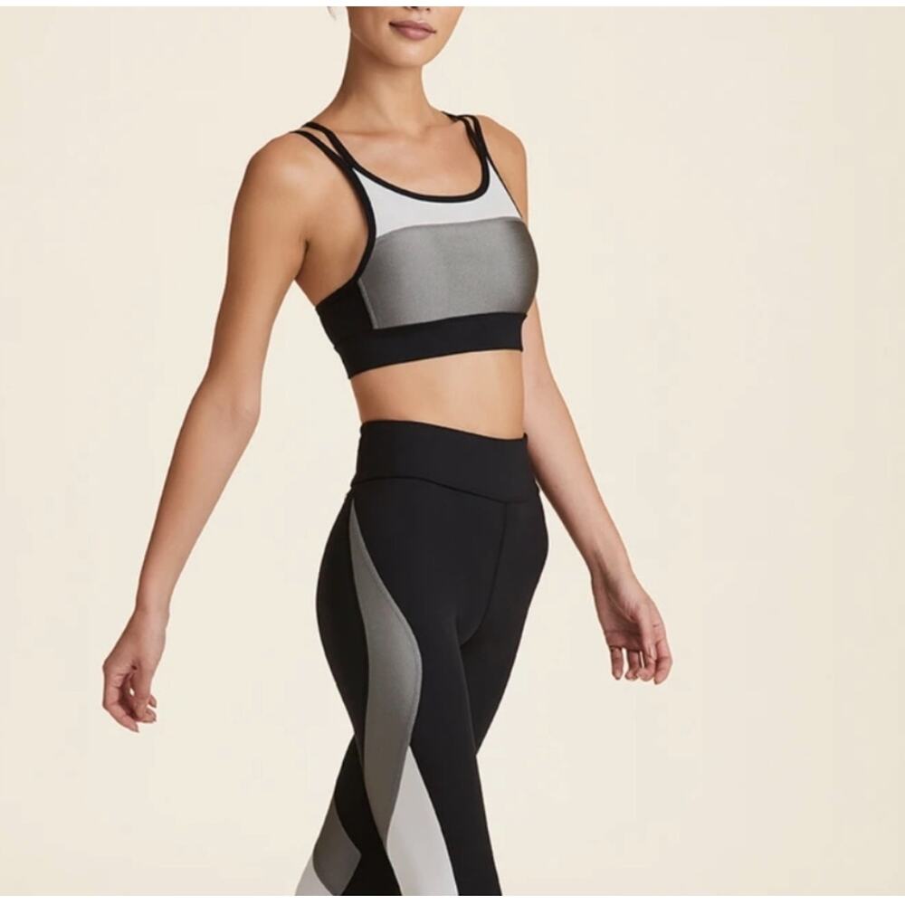 ALALA‎ Luxury Aurora Metallic Athletic Legging & Sports Bra Set Size Large